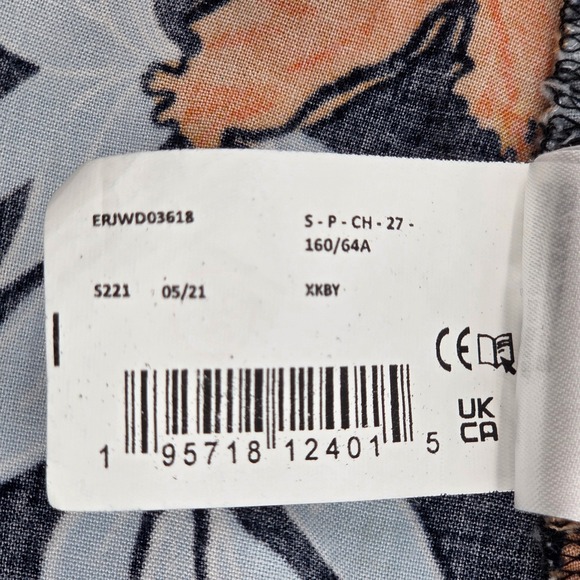 Free People Soli Plunge Neck Yellow Floral Long Sleeve Mini Dress Pockets Size L - Picture 12 of 12